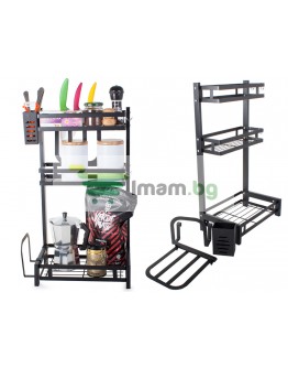 Кухненска етажерка органайзер за подправки и аксесоари 3 нива